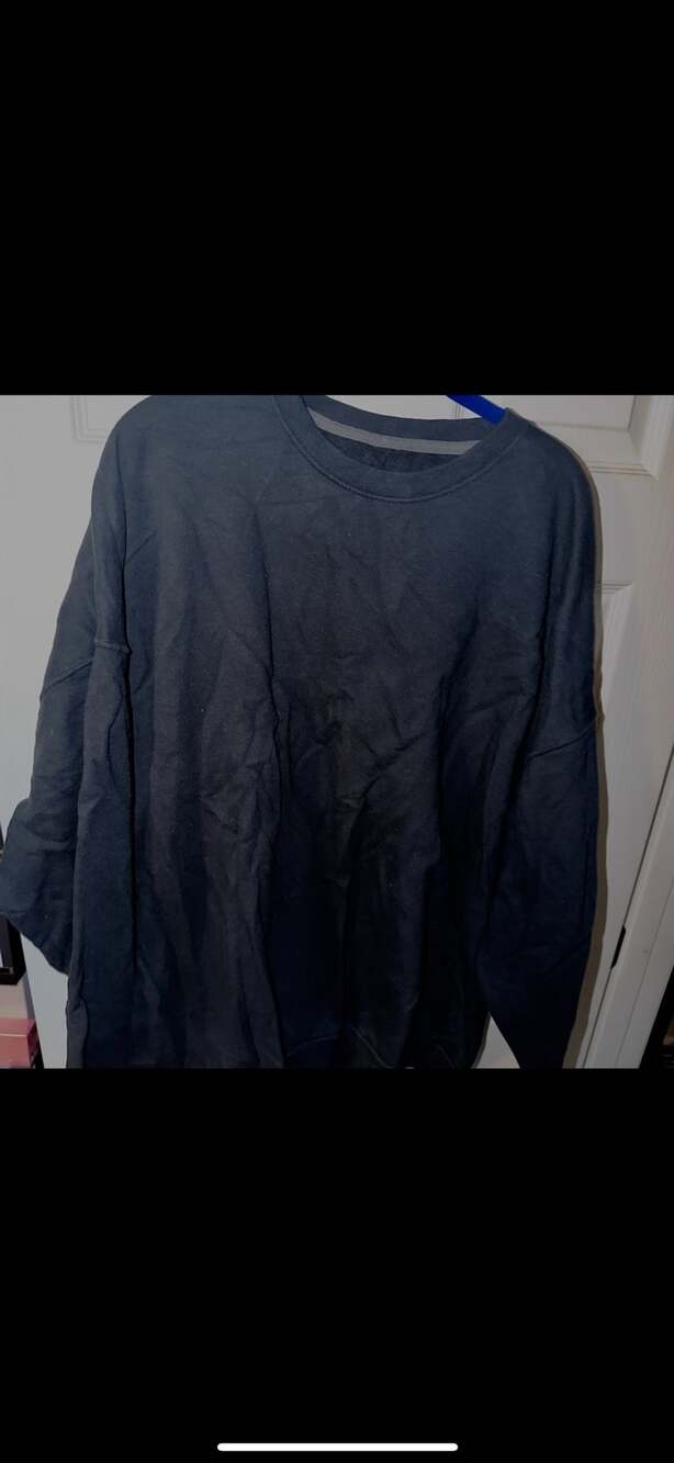 Fruit of the Loom Crewneck Sweatshirt Size 4XL Dark Black Fleece